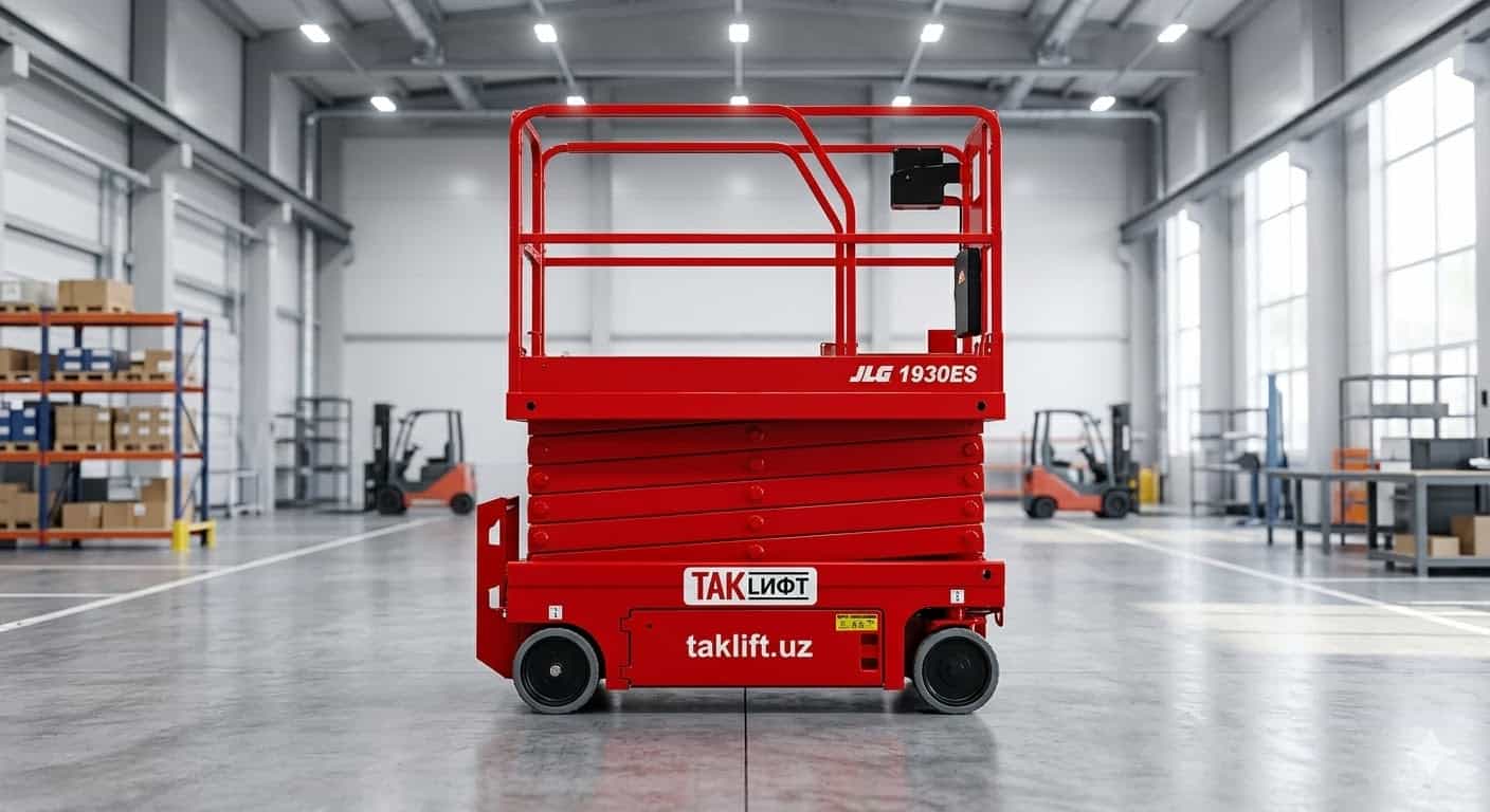 ножничный подъемник TAK Lift Узбекистан аренда подъемной техники в Ташкенте